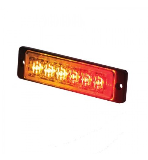 Slimline Red and Amber R65  High Intensity Warning Light 044115